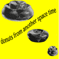 the hypothetical album cover for the hypothetical album donuts from another space time